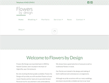 Tablet Screenshot of flowersby-design.com